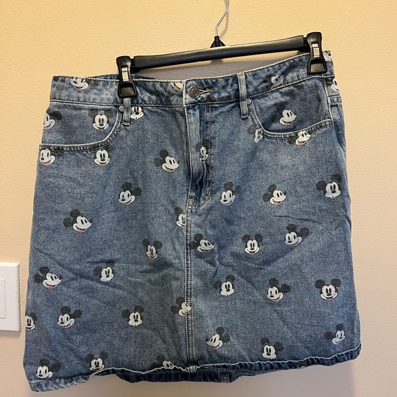 Disney Dresses & Skirts - Disney Blue Denim Mickey Mouse Pencil Skirt